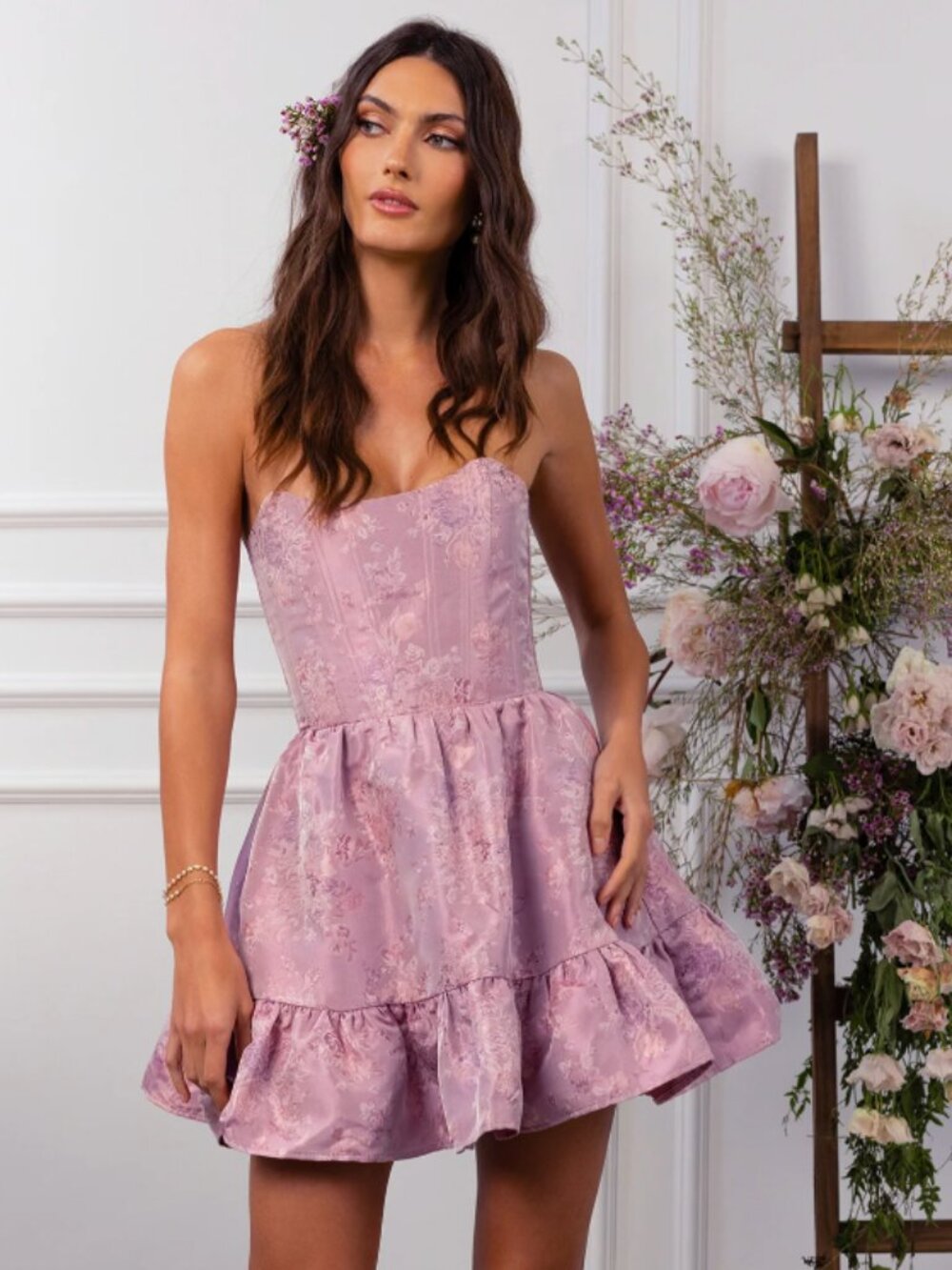 V. Chapman Ginny Dress in Orchid Haze Windsor